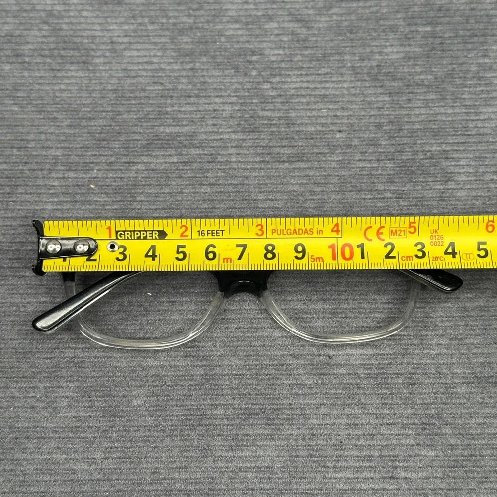 DKNY DY 4662 3670 Black Clear Cat Eye Y2K Eyeglass Frames 52-16-140 Womens